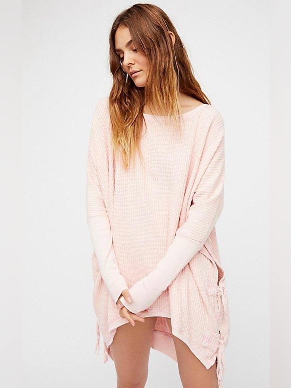 Free People One Oversized Interlaken Tunic Sweater Shirt